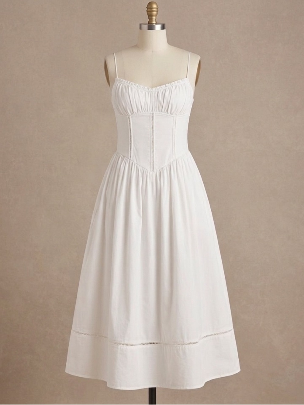 a new day Corset Midi Dress - A New Day White S